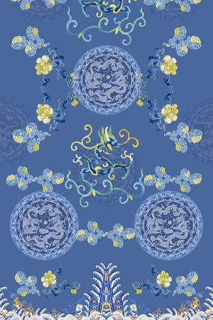 复古印花华亿平台图片