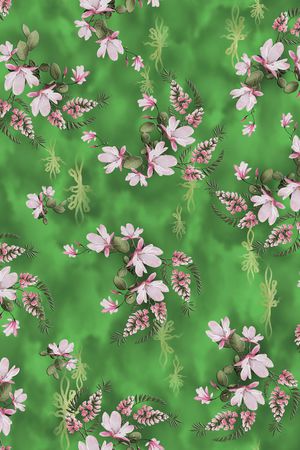 花卉印花华亿平台图片