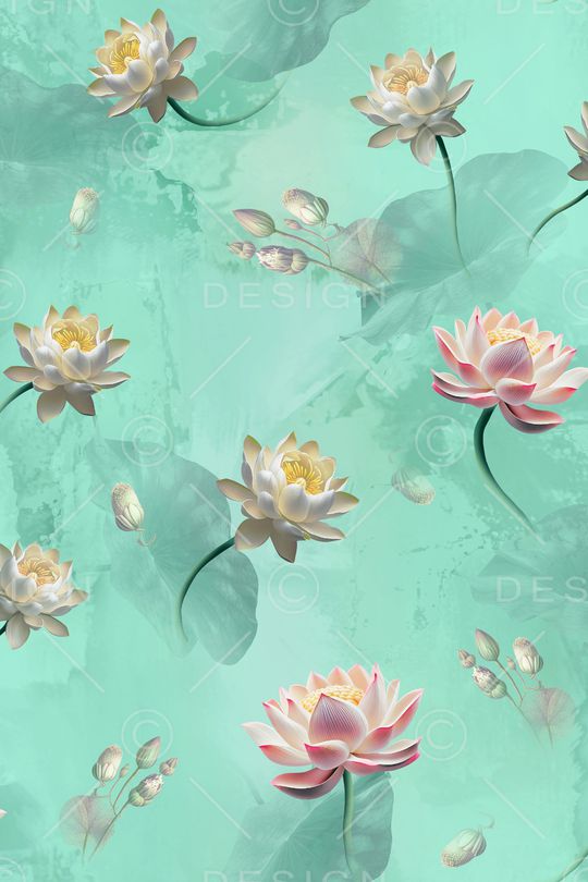 荷花印花华亿平台图片