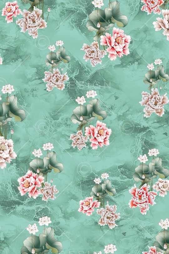 荷花印花华亿平台图片