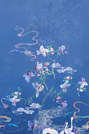 复古印花华亿平台图片