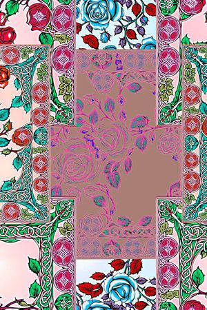 混合拼接印花华亿平台图片