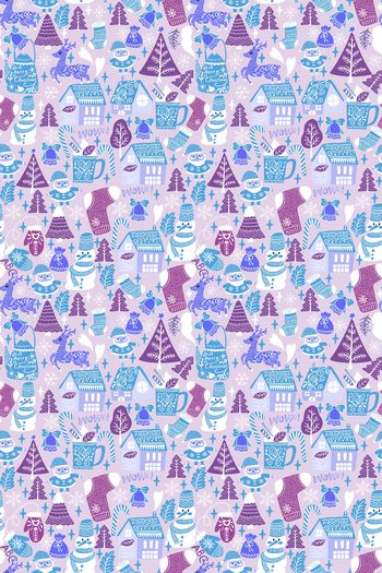 圣诞树印花华亿平台图片