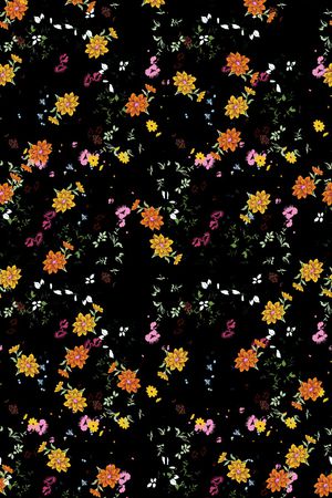 满版散花印花华亿平台图片