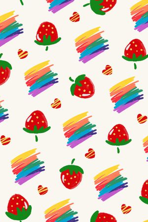 草莓印花华亿平台图片