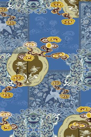 复古印花华亿平台图片