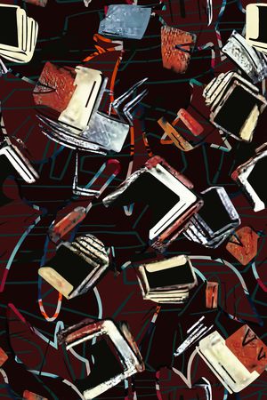 抽象印花华亿平台图片