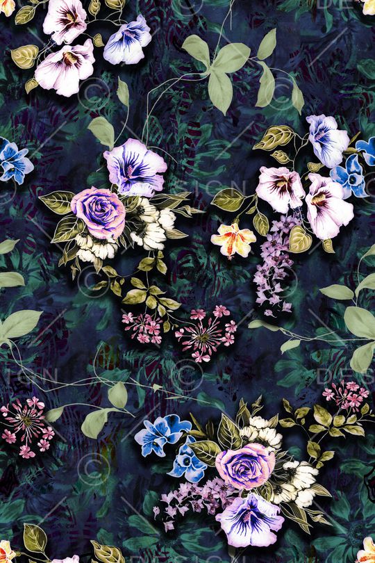 绿植树叶印花华亿平台图片