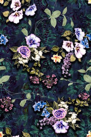 绿植树叶印花华亿平台图片