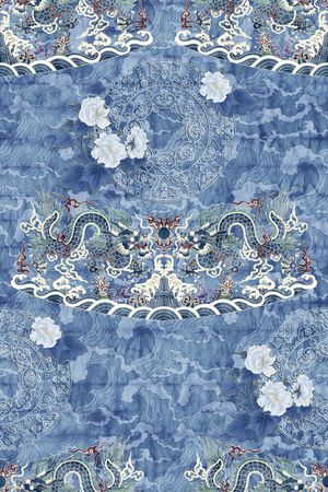 复古印花华亿平台图片