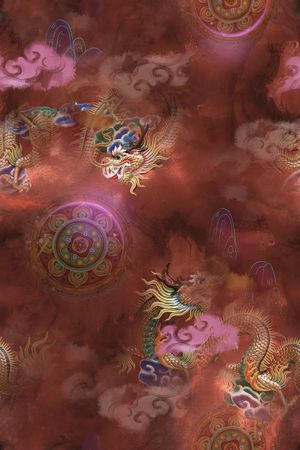 复古印花华亿平台图片