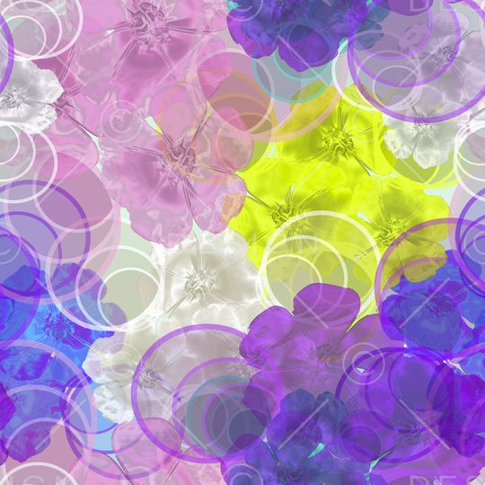 满版散花印花华亿平台图片