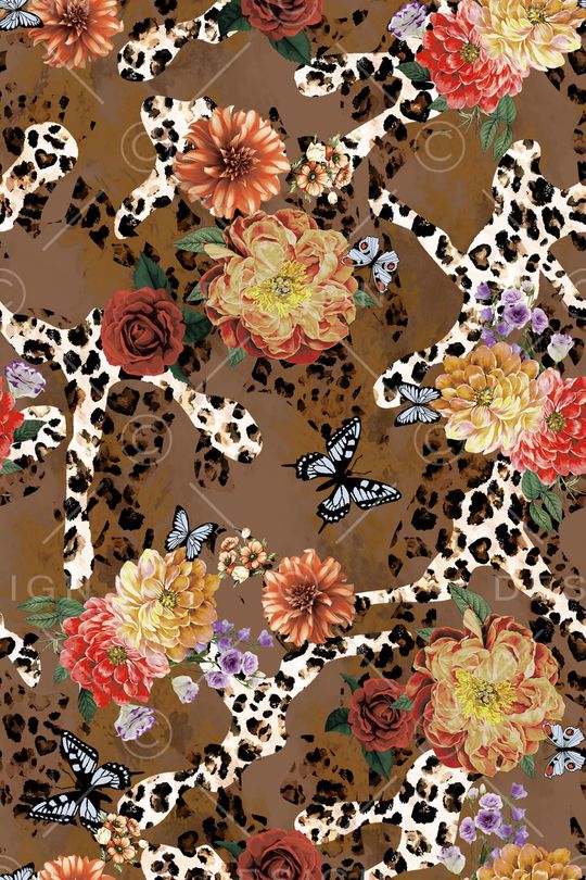 动物纹印花华亿平台图片