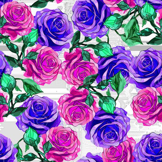 玫瑰花印花华亿平台图片