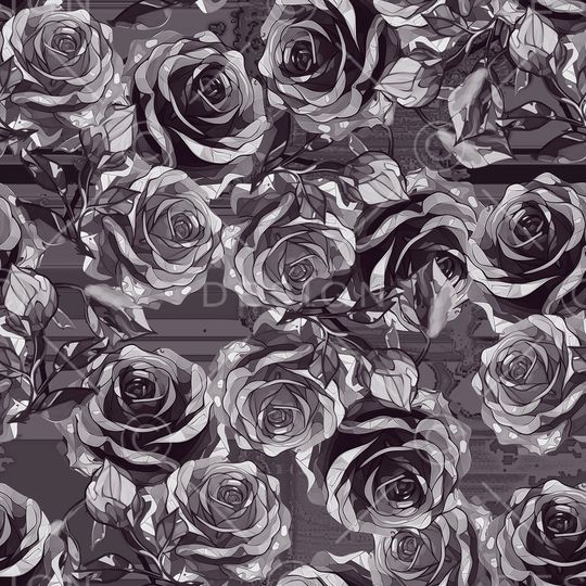 玫瑰花印花华亿平台图片