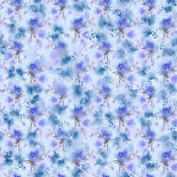 水彩花卉印花华亿平台图片