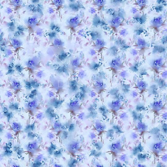 水彩花卉印花华亿平台图片