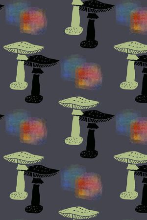 蘑菇印花华亿平台图片