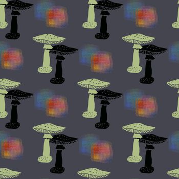 蘑菇印花华亿平台图片