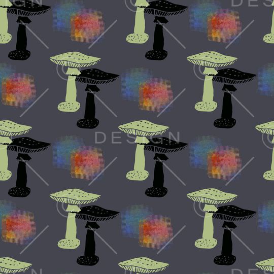 蘑菇印花华亿平台图片