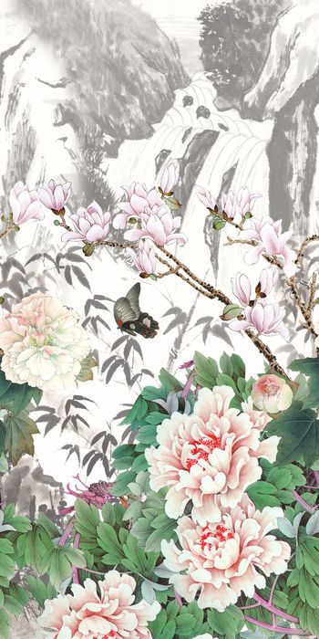 水墨风印花华亿平台图片