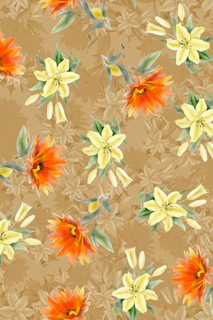 花卉印花华亿平台图片