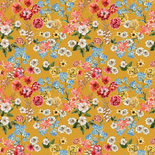 满版散花印花华亿平台图片