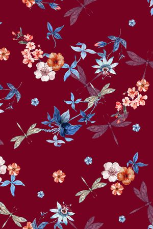 花卉印花华亿平台图片