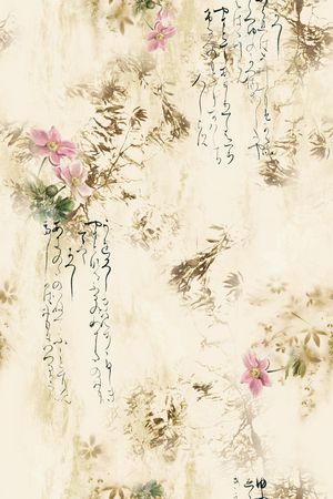 水墨风印花华亿平台图片