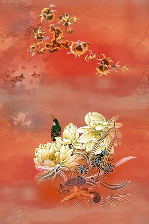 复古印花华亿平台图片