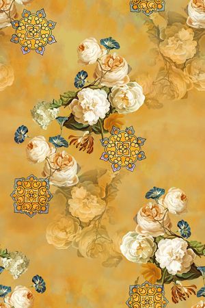 复古印花华亿平台图片