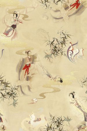 旗袍印花华亿平台图片