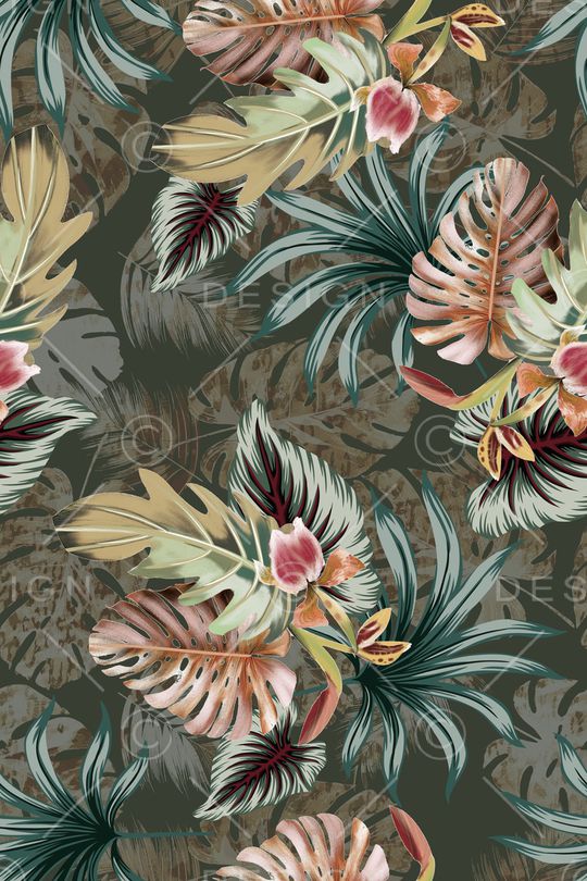 热带华亿平台印花华亿平台图片