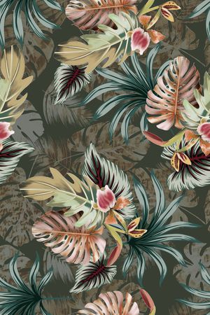 热带华亿平台印花华亿平台图片