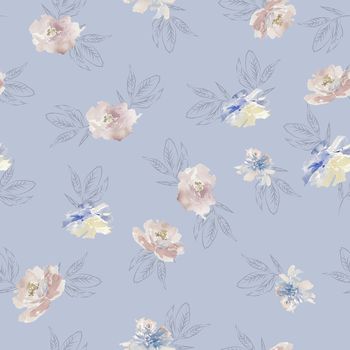 满版散花印花华亿平台图片