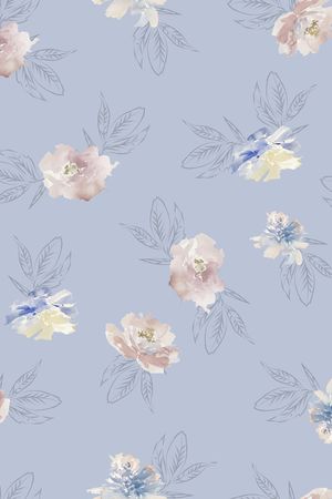 满版散花印花华亿平台图片