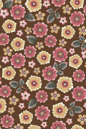 满版散花印花华亿平台图片