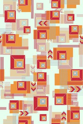 几何印花华亿平台图片