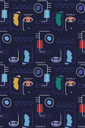 线条印花华亿平台图片