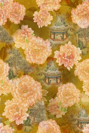 花卉印花华亿平台图片