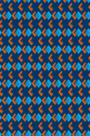 蓝色印花华亿平台图片