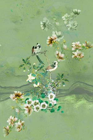 复古印花华亿平台图片