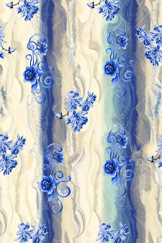 青花印花华亿平台图片