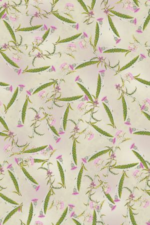 绿植树叶印花华亿平台图片