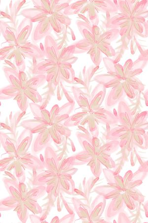 清爽底花卉印花华亿平台图片