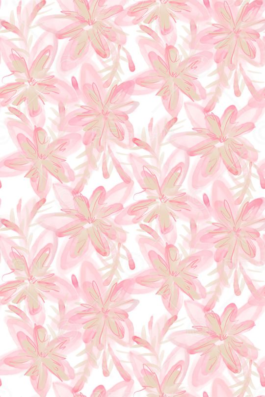 清爽底花卉印花华亿平台图片