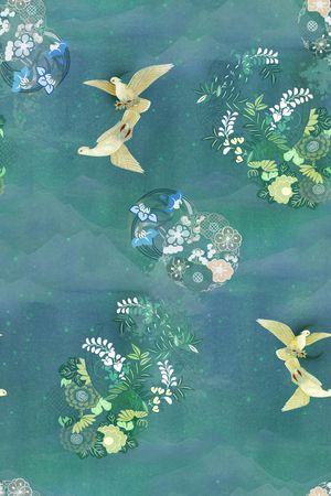 复古印花华亿平台图片