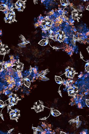 鸟印花华亿平台图片