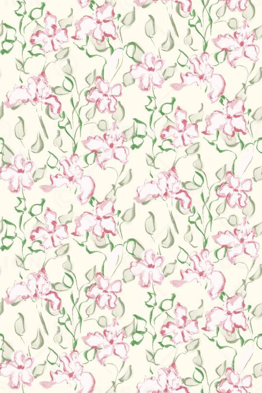 清爽底花卉印花华亿平台图片