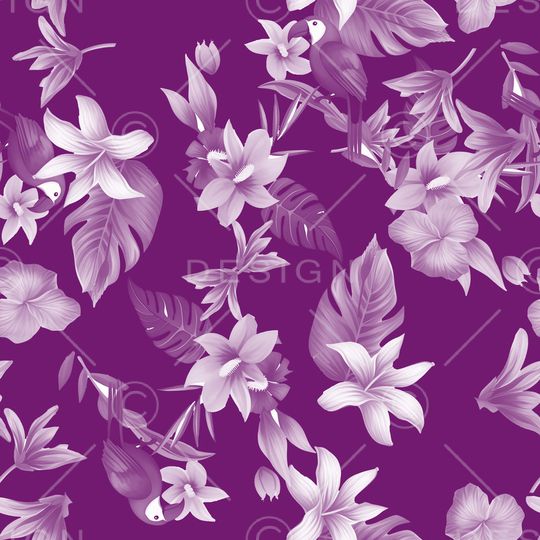 抽象花卉印花华亿平台图片